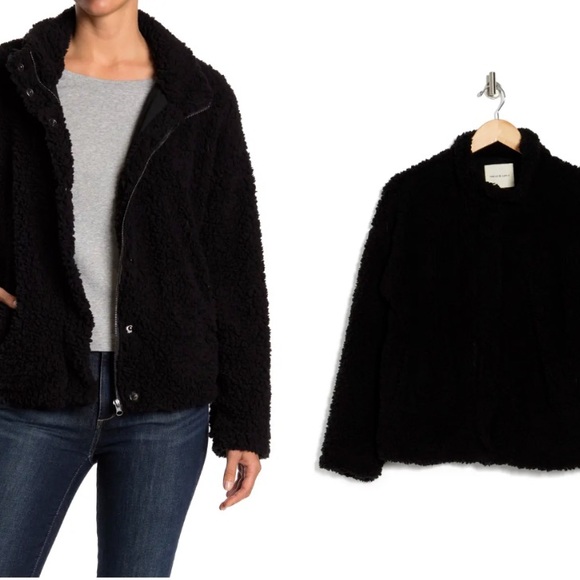 Thread & Supply Jackets & Blazers - Thread & Supply Black Sherpa Jacket